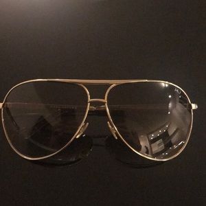 LIKE NEW- MARC JACOBS Gold Aviator Sunglasses